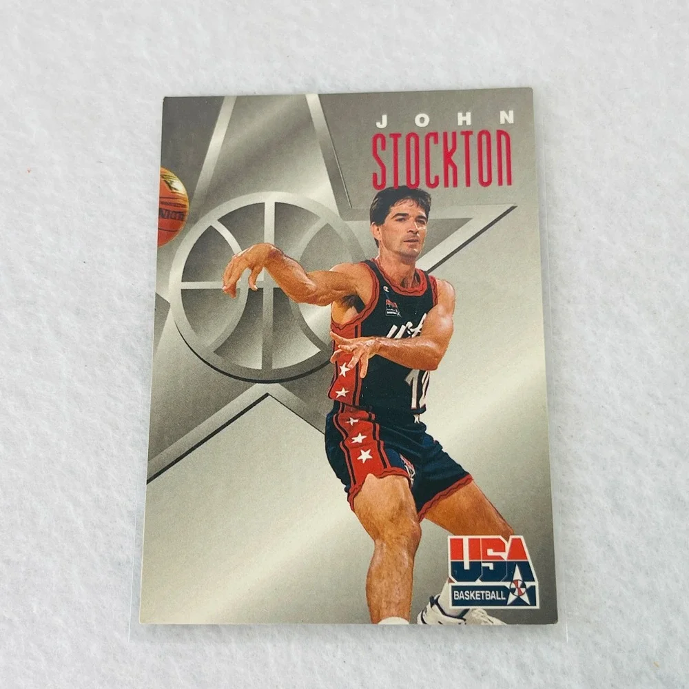 1996 SkyBox USA Basketball John Stockton Card 12 Texaco Fleer NBA Dream Team